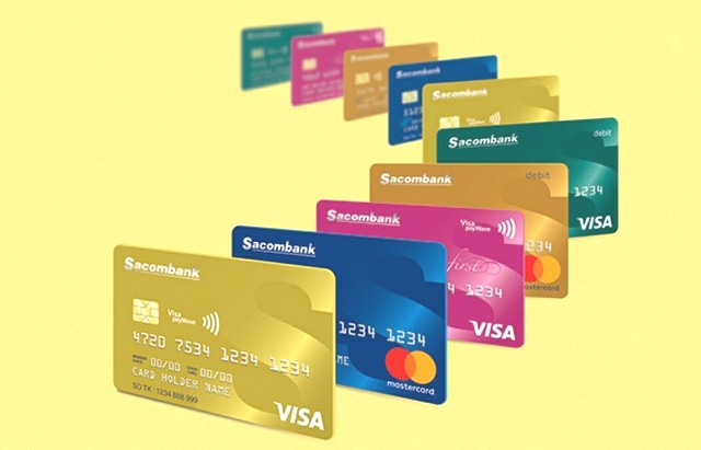 Các loại thẻ tín dụng Sacombank