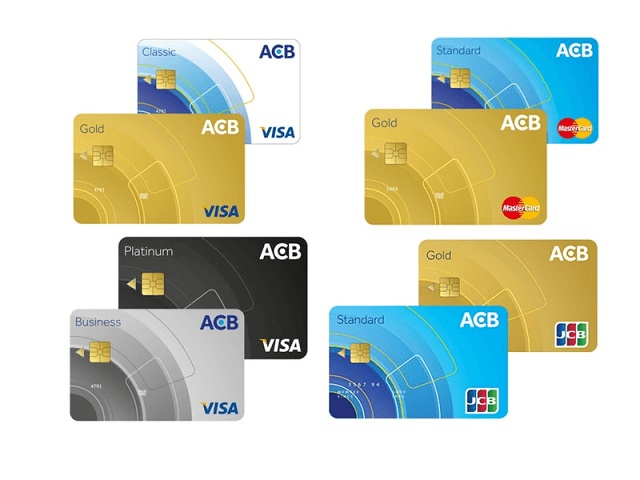 Phân loại thẻ tín dụng của ACB