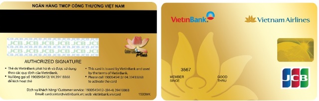 Thẻ tín dụng Vietinbank JCB Vietnam Airlines