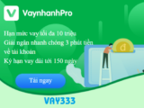 VayNhanhPro - App vay tiền nhanh gọn, lãi suất hấp dẫn
