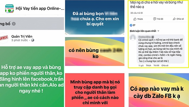 Hàng loạt khách hàng với câu hỏi tương tự nhau về bùng nợ app vay tiền