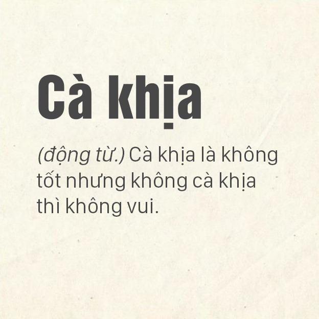 cà khịa là gì