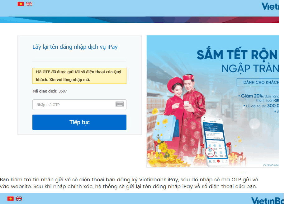 Cách lấy lại tên đăng nhập