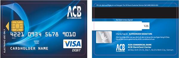 Các bước làm thẻ visa ACB