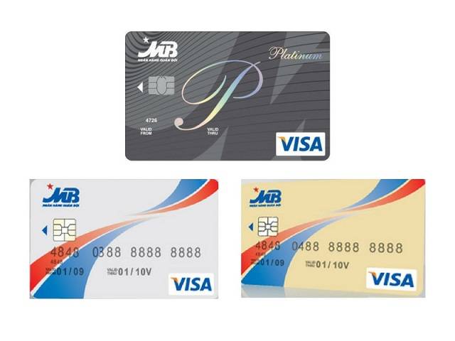 Các loại thẻ Visa MB
