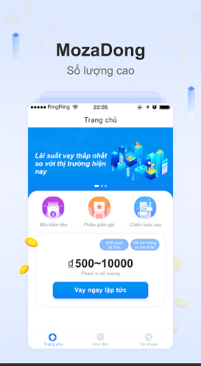 app moza vay tiền mặt