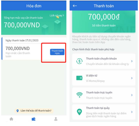 thanh toán app vtien