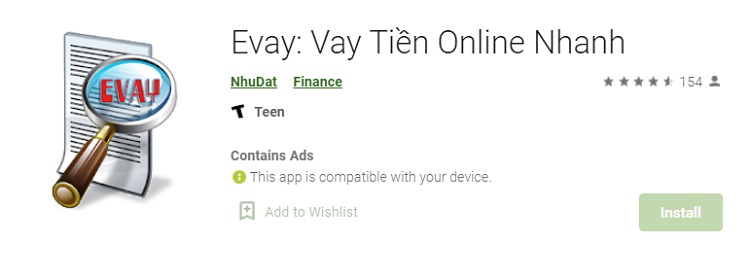 vay tiền nhanh qua app evay