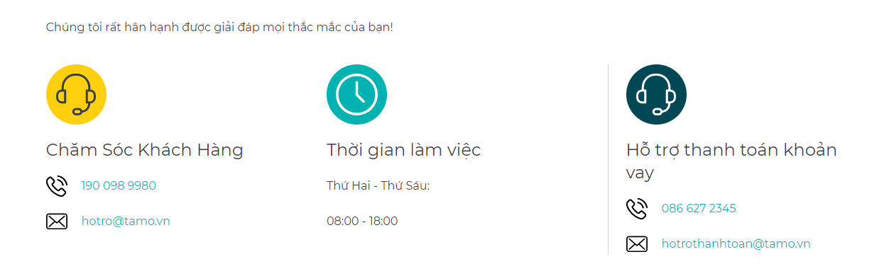 Vay tiền Tamo 