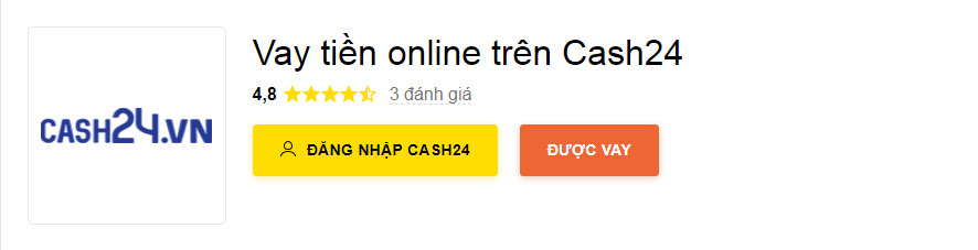 vay tiền cash24