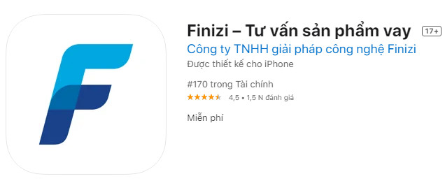 app Finizi tư vấn vay tiền