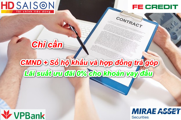 Vay tiền theo hợp đồng trả góp