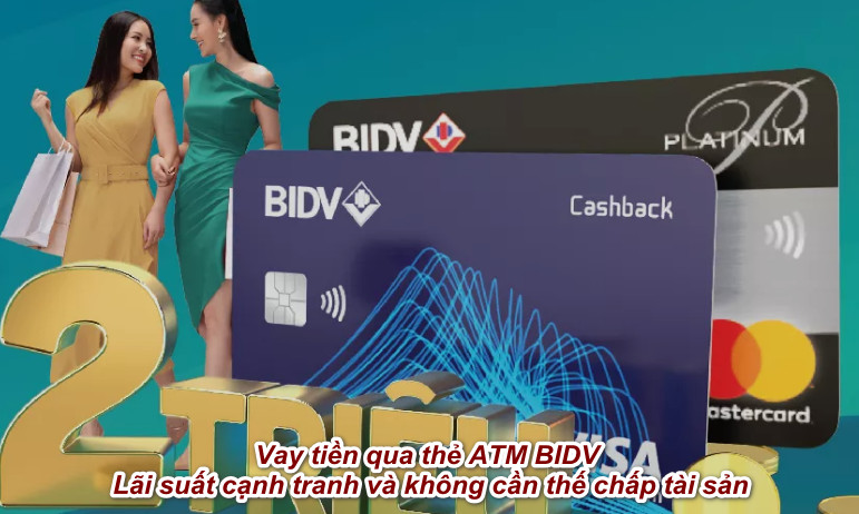 vay tiền qua thẻ atm bidv