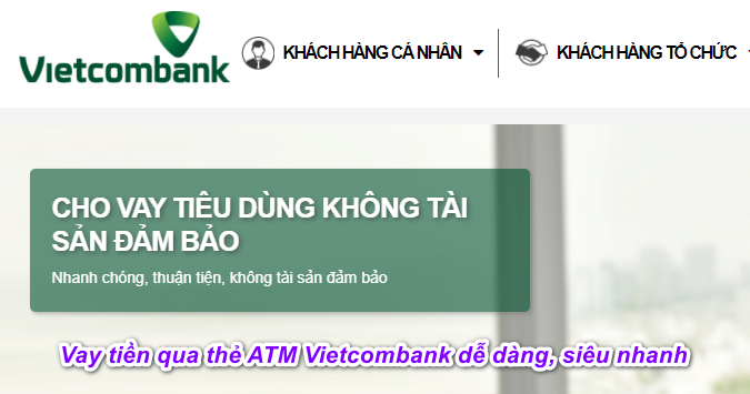 vay tiền qua thẻ ATM