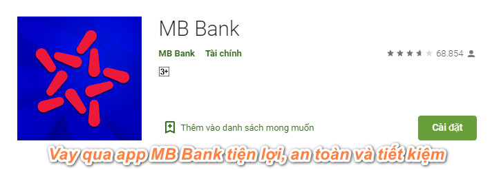 vay tiền qua app MB Bank