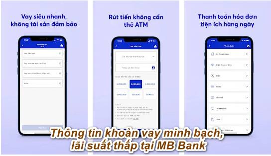 cách vay tiền qua app MB Bank