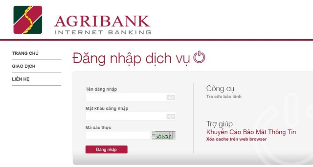Đăng nhập để thực hiện cách chuyển tiền qua Internet Banking