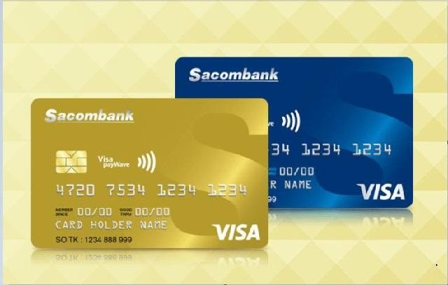 Số tài khoản ngân hàng Sacombank ở ngay trên thẻ