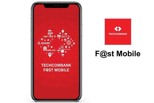 Tích hợp sẵn ứng dụng F@st Mobile Techcombank trên điện thoại
