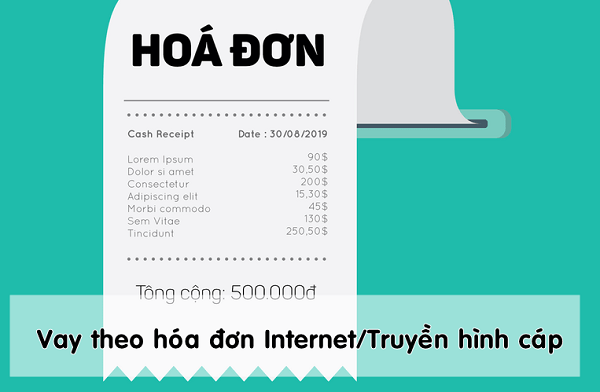 vay theo hóa đơn internet