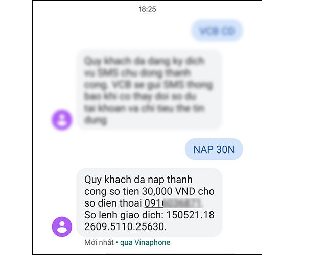 Tham khảo ngay cách nhắn tin nạp tiền thông qua dịch vụ VCB SMS-B@nking