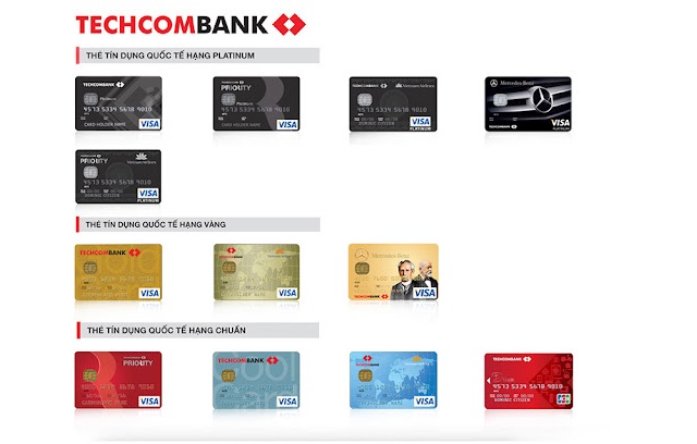 Thẻ ATM ngân hàng Techcombank hiện nay có nhiều loại khác nhau