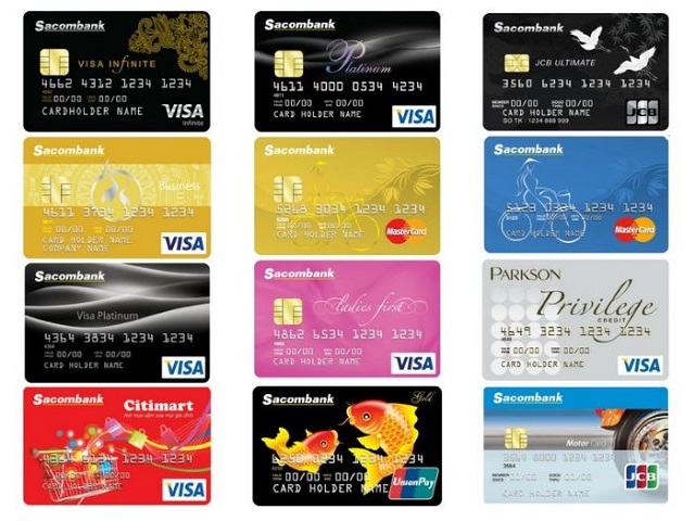 Những loại thẻ ATM ngân hàng Sacombank hiện nay
