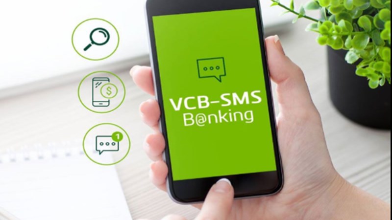 Xem lịch sử giao dịch Vietcombank bằng SMS B@nking